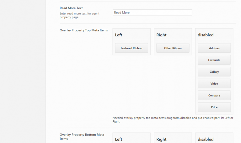 Agent Archive Property Template- Theme options - Documentation