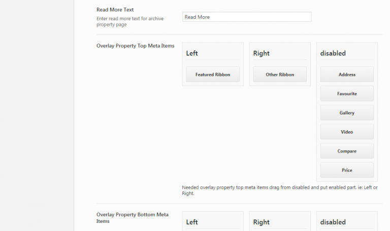 Archive Property Templates- Theme options - Documentation